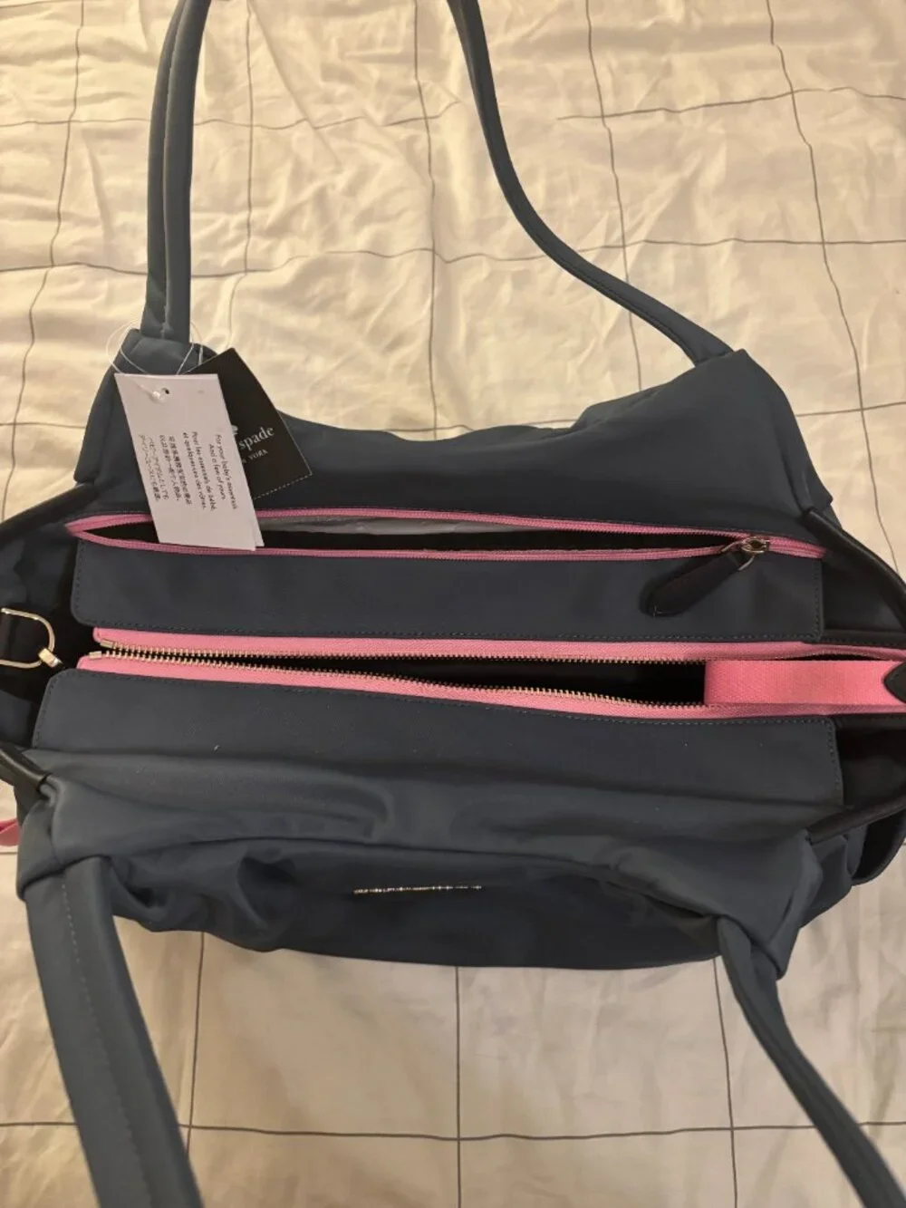 Kate Spade Chelsea Nylon Baby Bag (Blue)